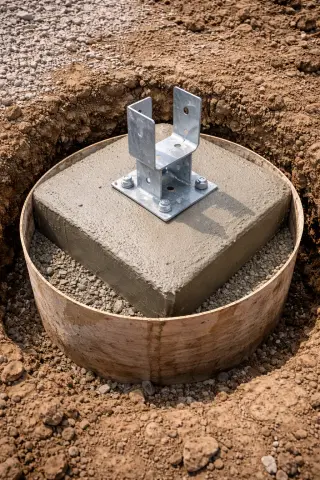 Commercial structural footing installation