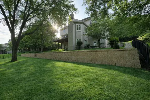 Professional retaining wall installation
