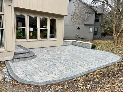 Pavers and concrete patio in Kansas City