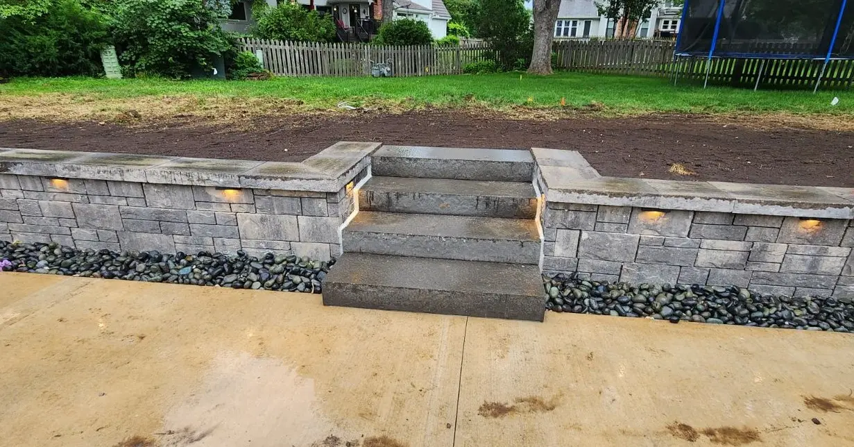 Stone Retaining Wall